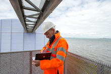 Veolia engineer working onsite